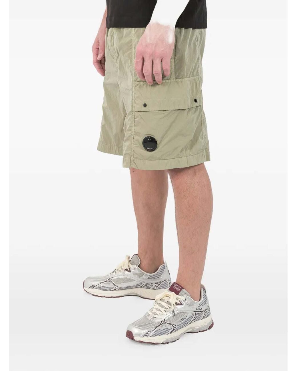 C P Company Green Bermuda Cargo for men