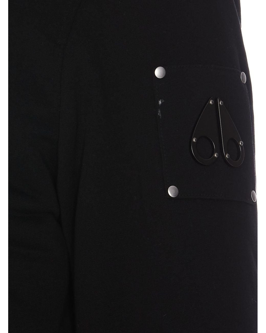 Moose Knuckles Black Classic Bunny Sweatshirt for men