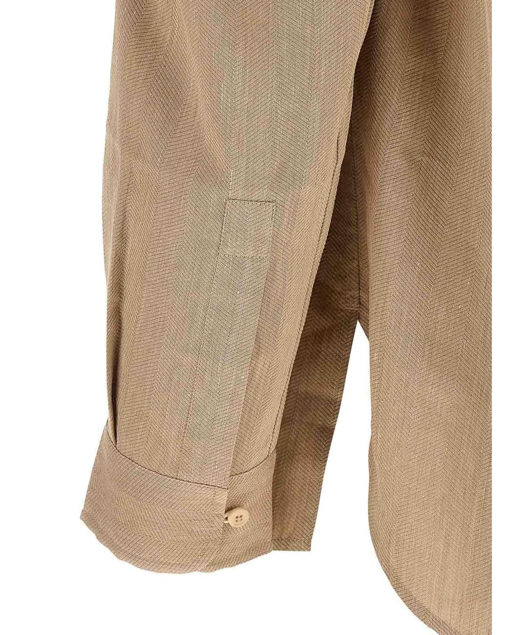 Jacquemus Natural Linen Blouse for men