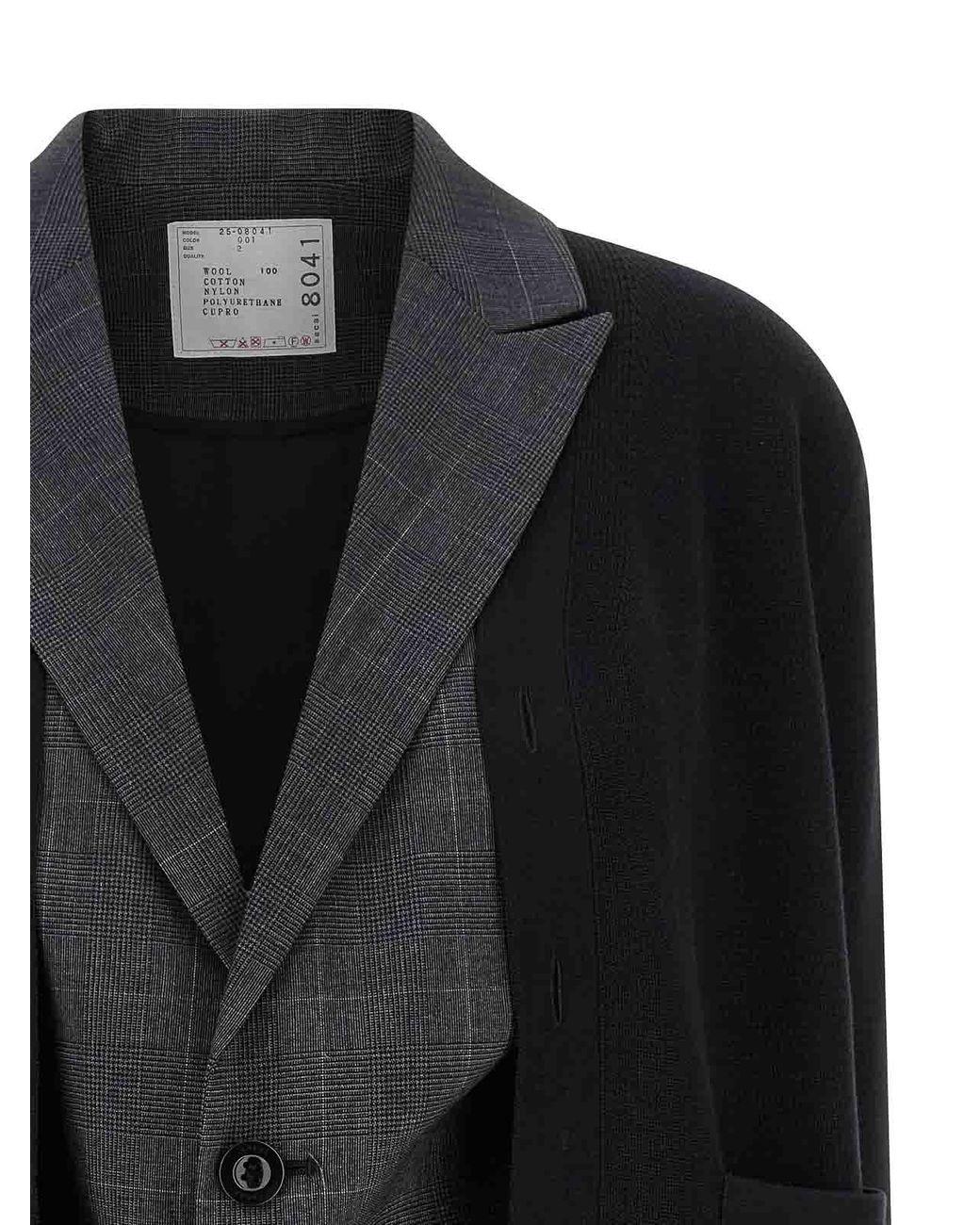 トップス Sacai Cashmere Blend Zebra Cardigan SACAI Layered striped cotton poplin-trimmed cotton-blend