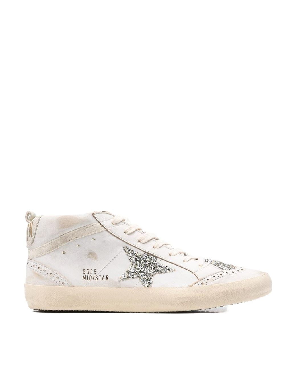 Golden Goose Deluxe Brand White Sneakers Mid-Star