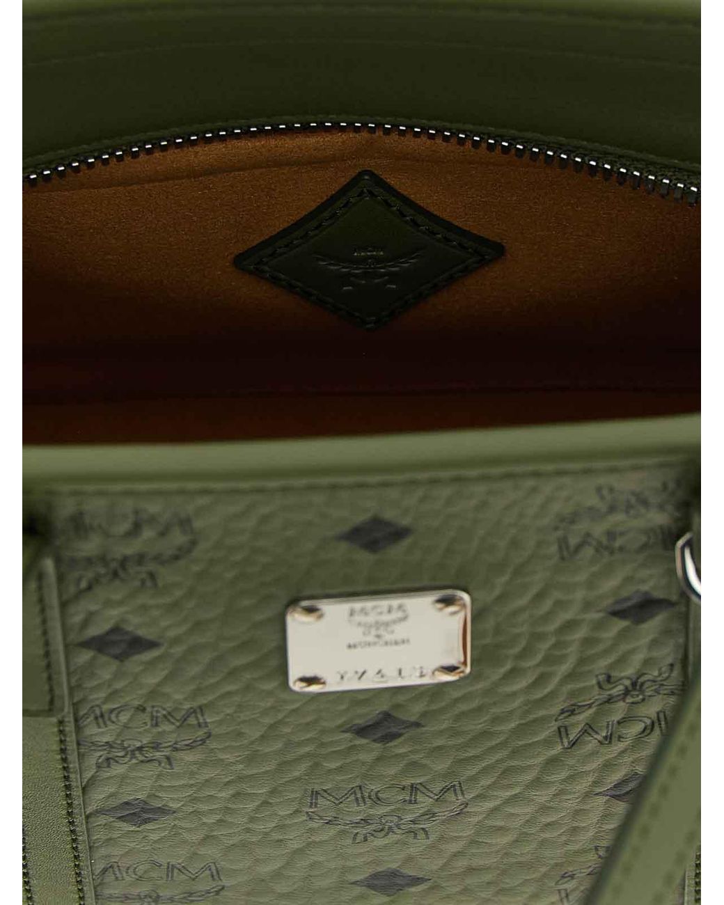 MCM Green Toni Mini Shopping Bag