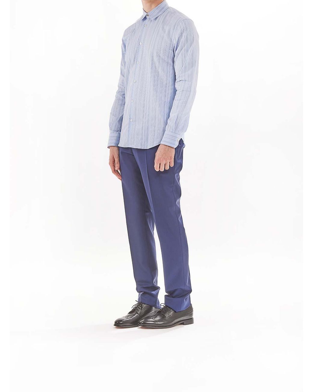 Paul Smith Blue Multiga Slim Fit Shirt Ps for men