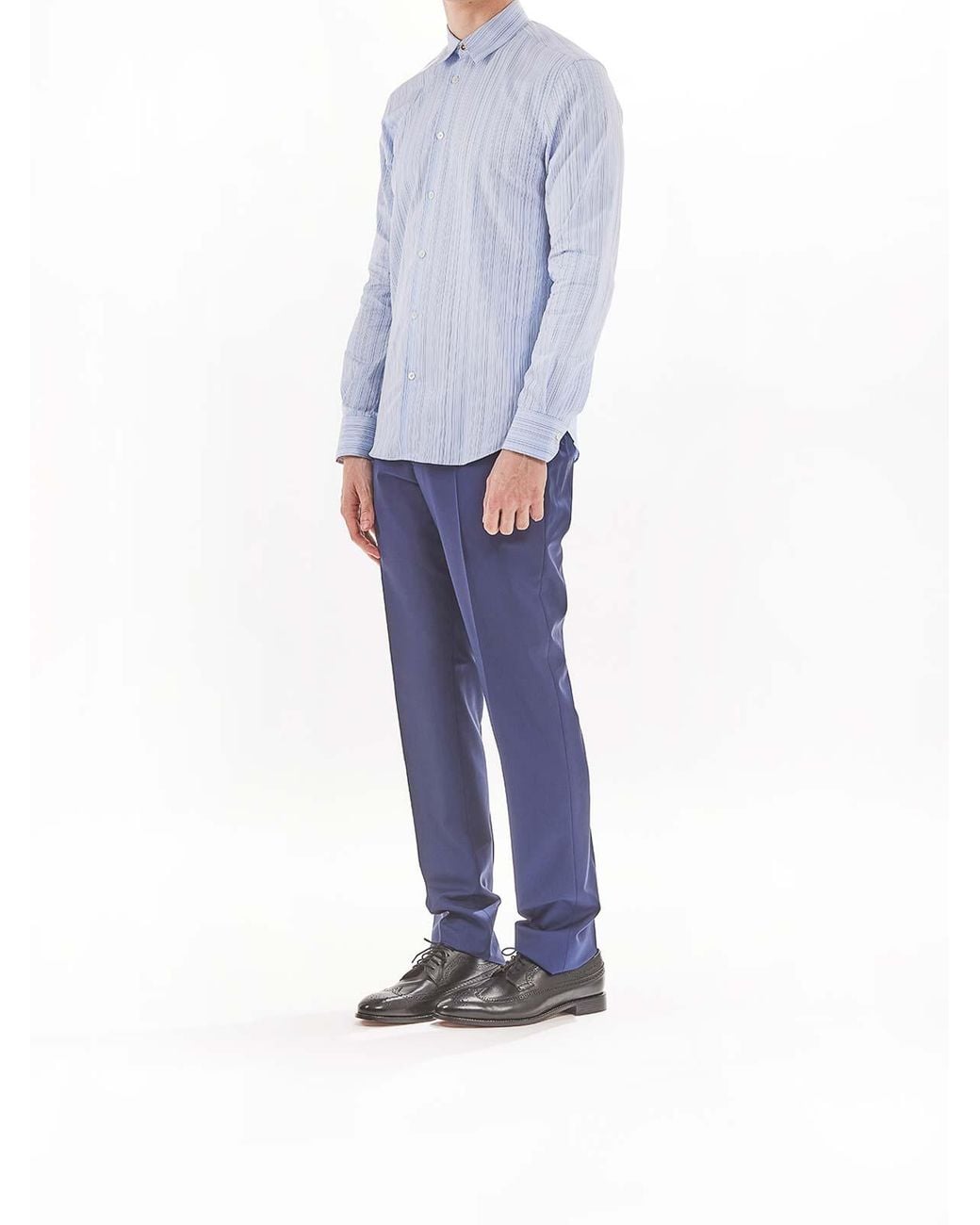 Paul Smith Blue Multiga Slim Fit Shirt Ps for men