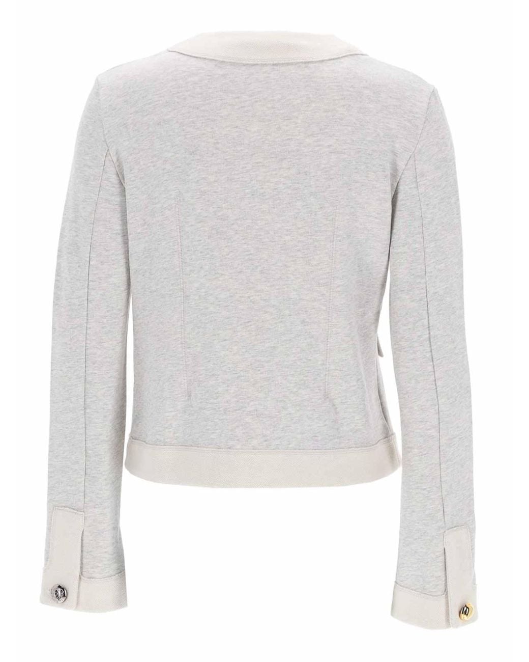 Moschino White Buttoned Cardigan