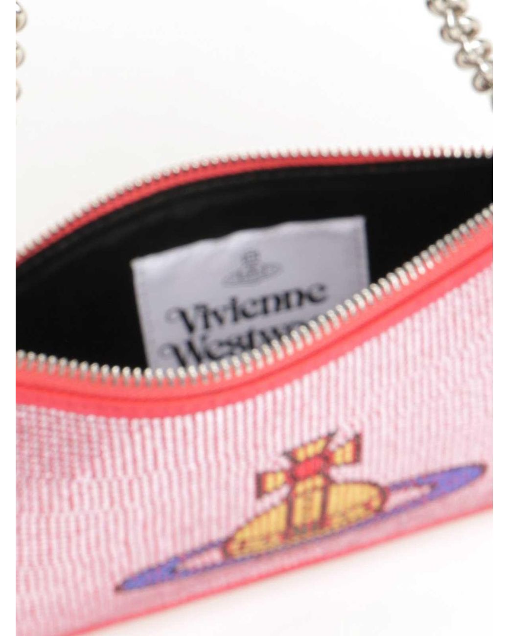 Vivienne Westwood Pink Decorated Clutch Bag