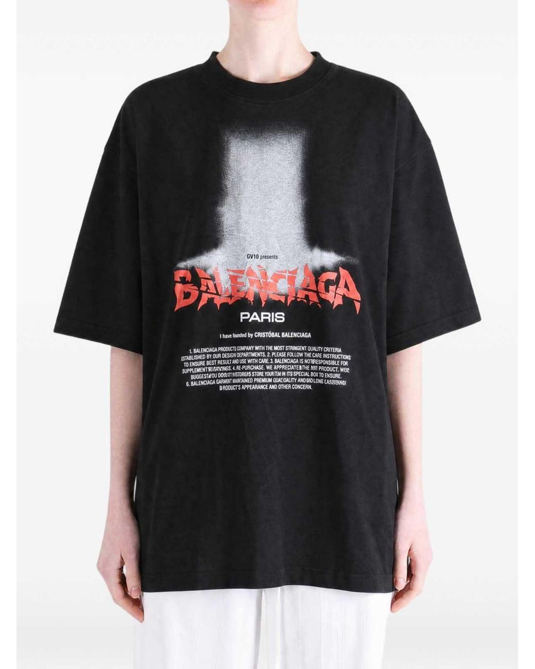 Balenciaga Black The Door Oversized T-Shirt