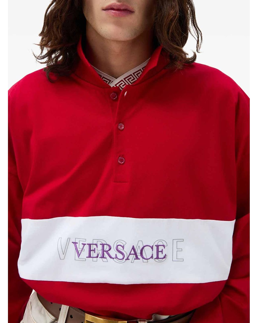 Versace Red Polo for men