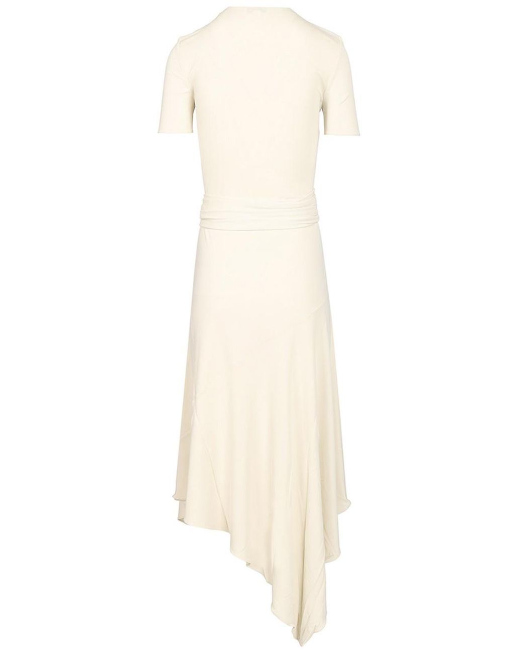 Alaïa White Jersey Dress With Belt