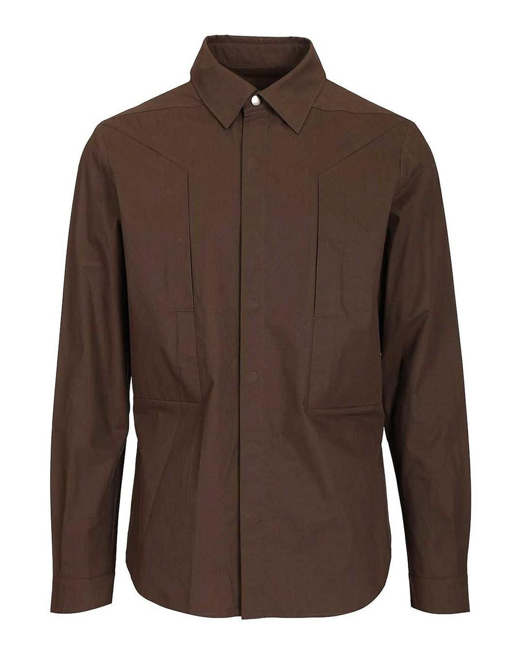 Rick Owens Brown Fogpocket Outershirt for men