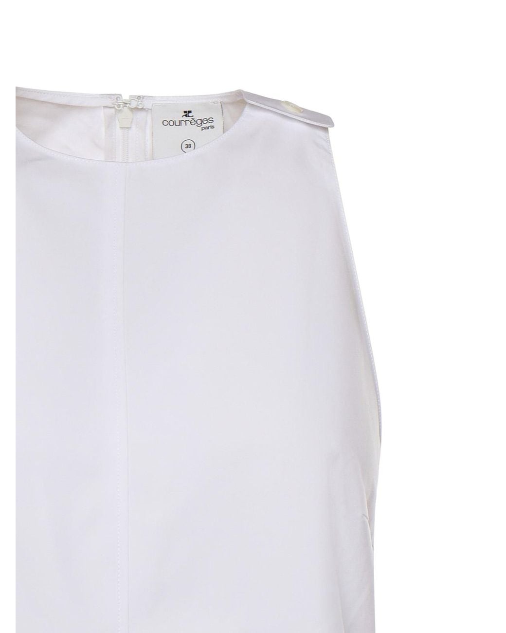 Courreges White Heritage Cotton Dress