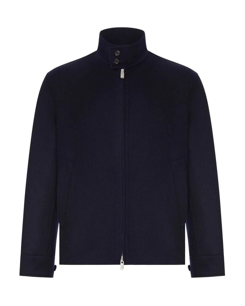 Lardini Blue Double Loro Piana Fabric Blouson for men