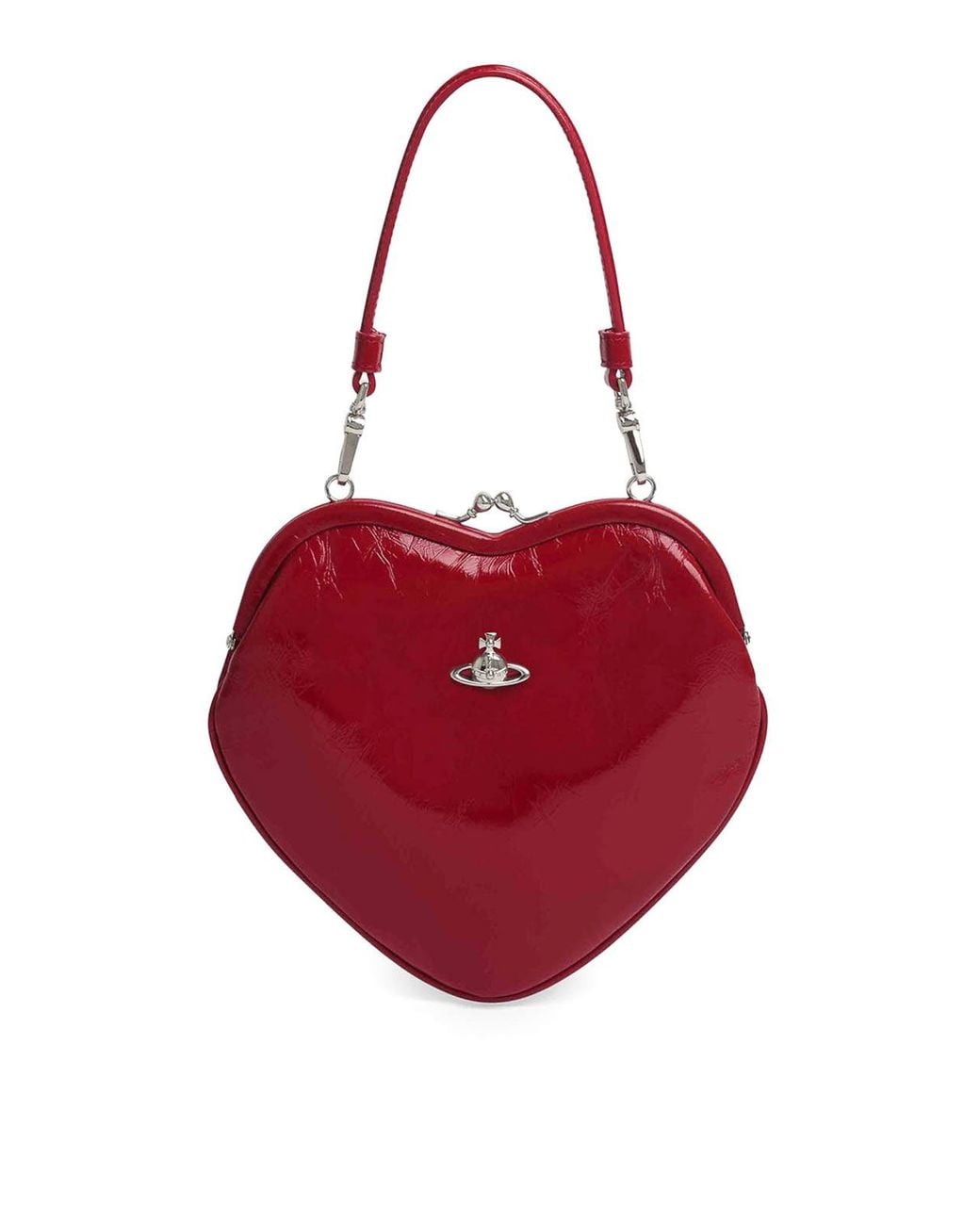 Vivienne Westwood Red Belle Heart Frame Bag