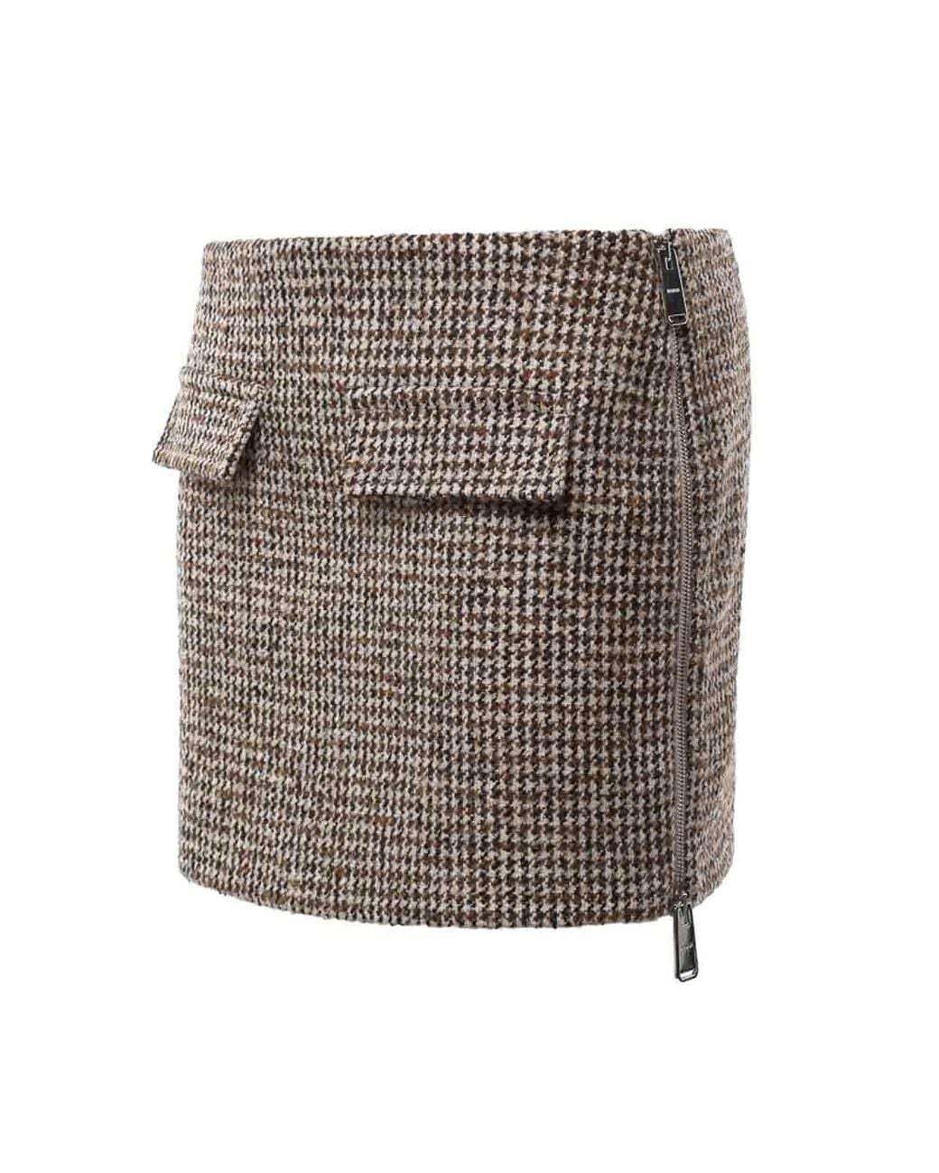 Minifalda Dondup de color Metallic
