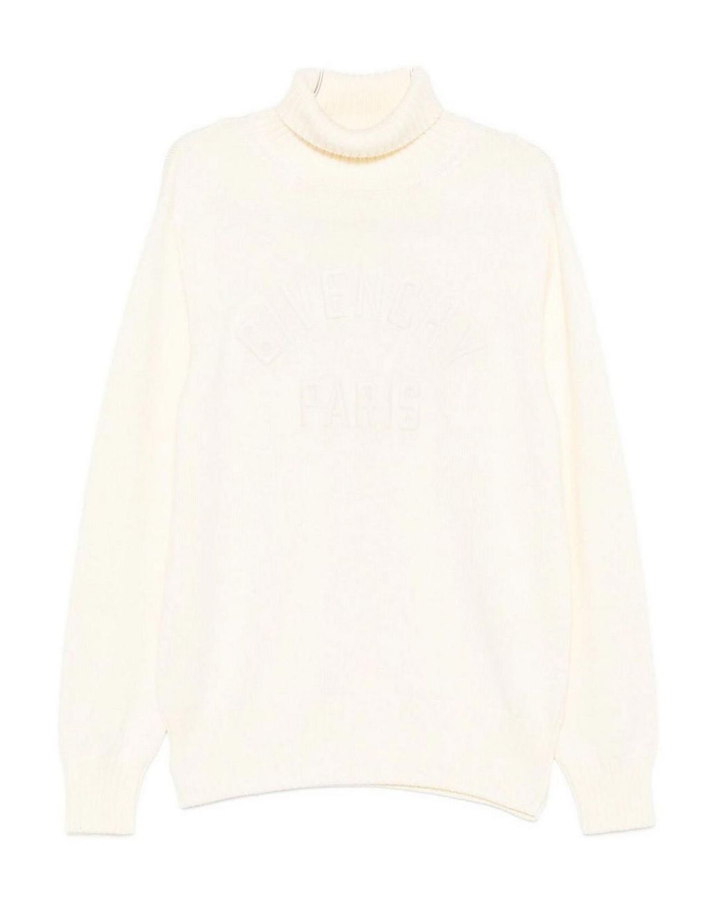 Givenchy White Paris Sweater With A High Neck for men