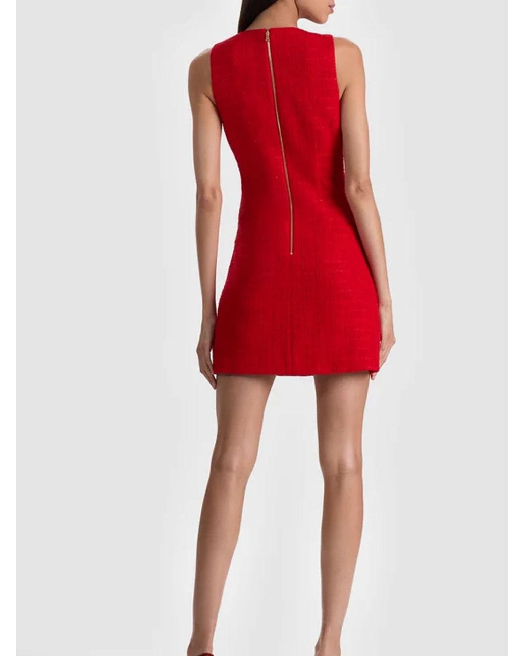 Alice + Olivia Red Short Pencil Dress