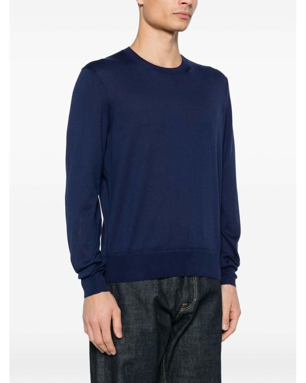 Tom Ford Blue Crew Neck Sweater for men