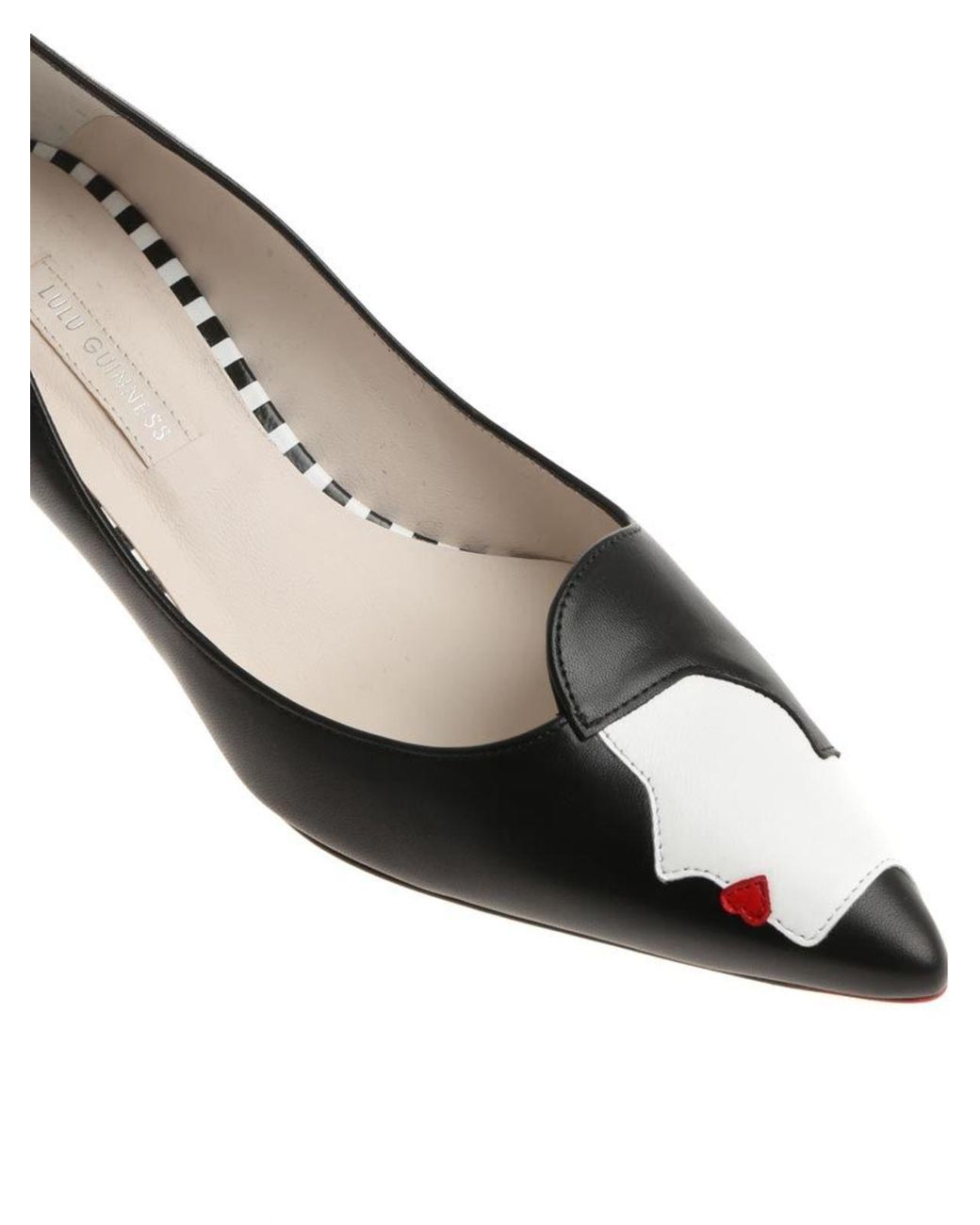 Lulu Guinness White Penelope Pumps