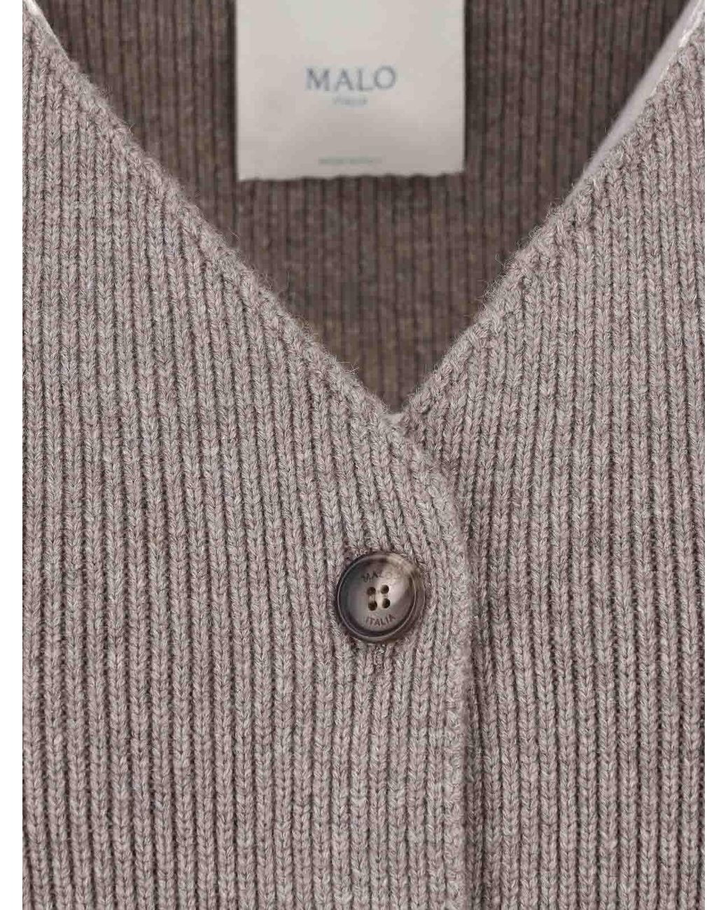 Malo Brown Cashmere Cardigan
