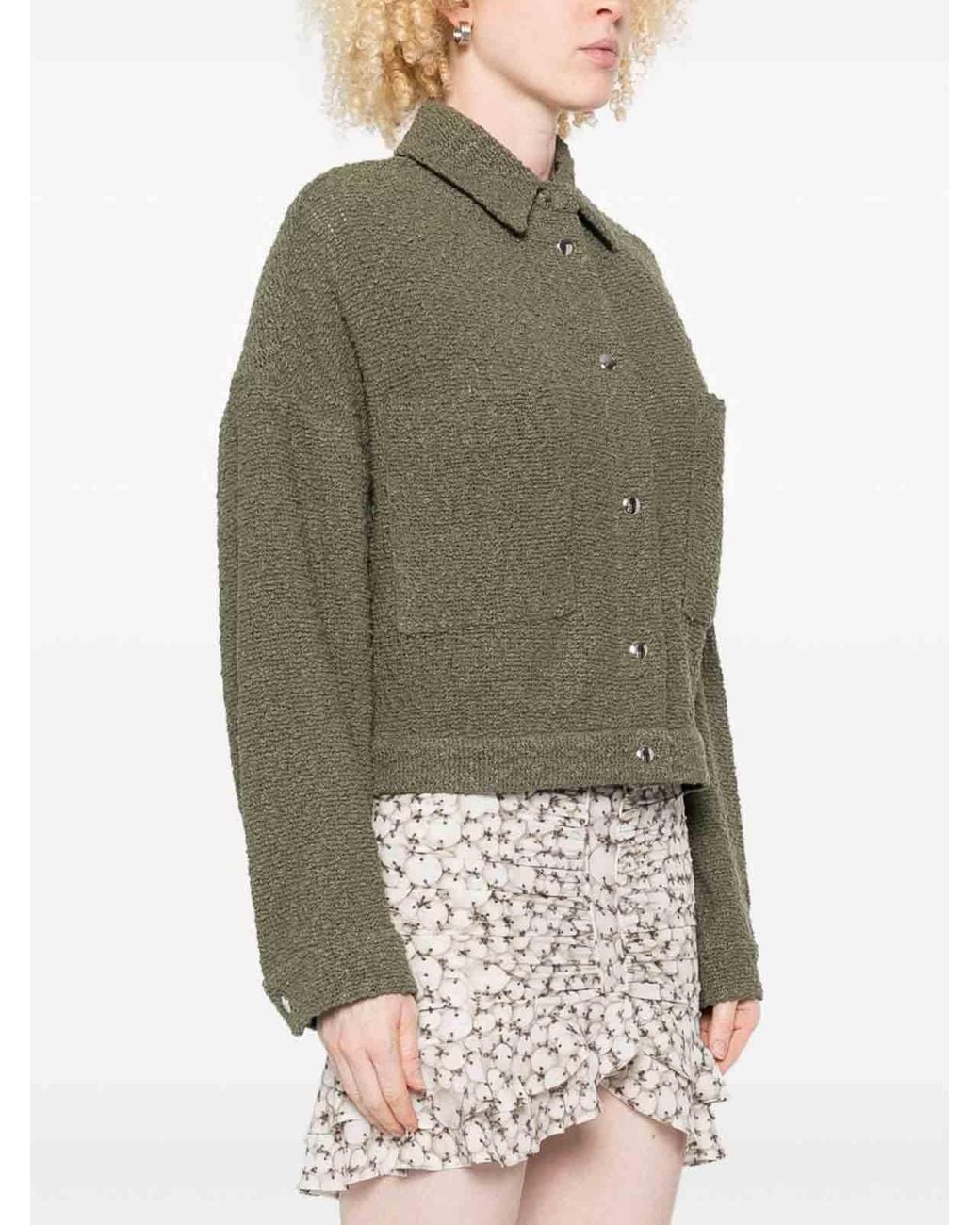 IRO Green Pabli Cotton Jacket