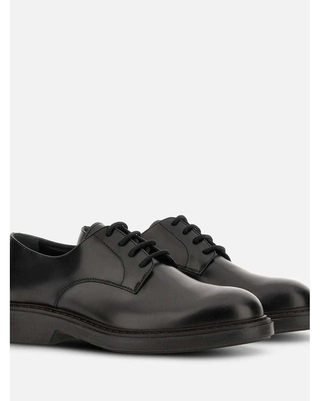 Hogan Black H704 Derby for men