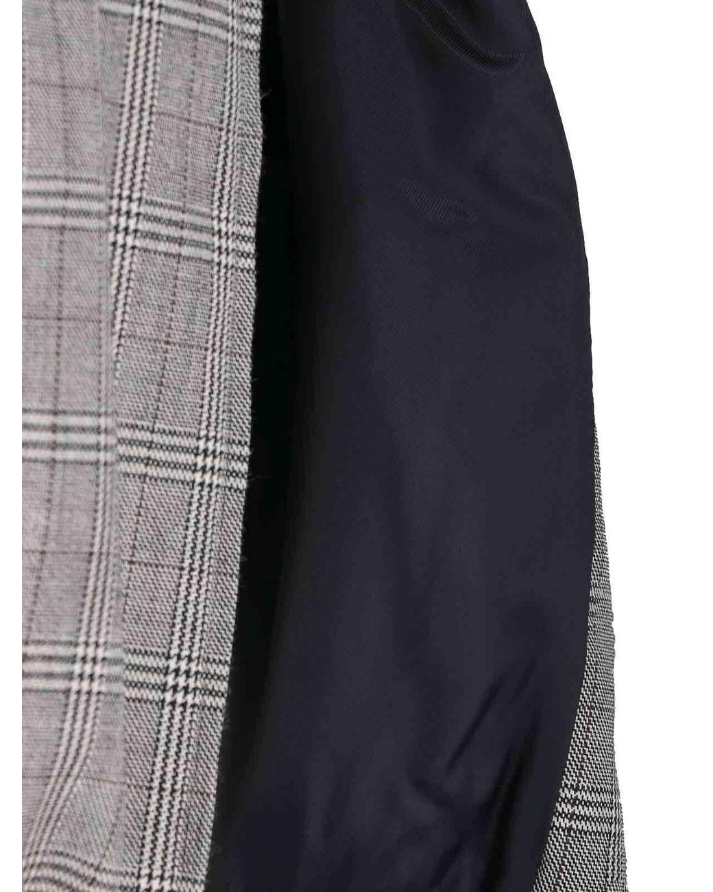 Marni Gray Virgin Wool Checked Jacket for men
