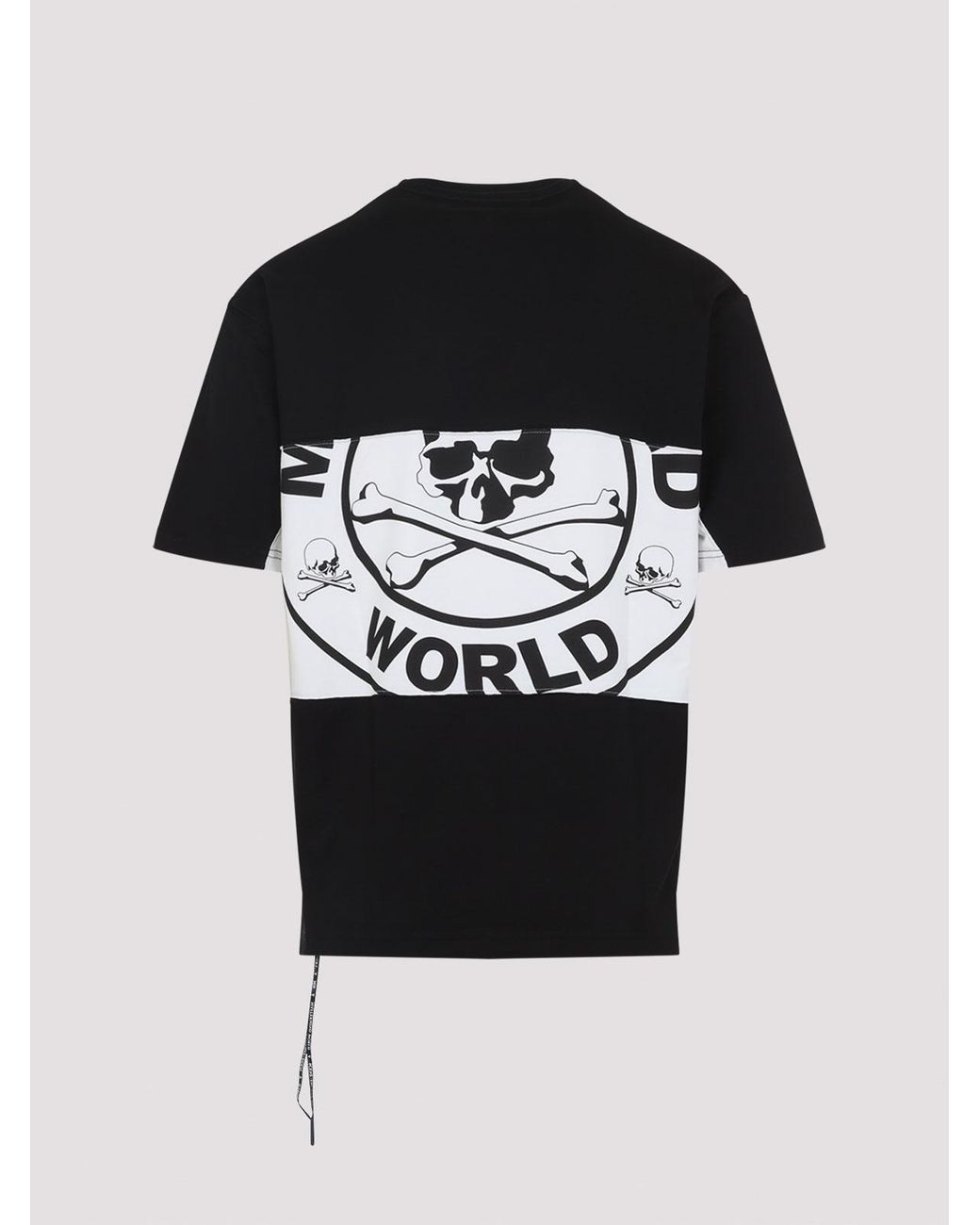 MASTERMIND WORLD Black Horizontal Blocket T-Shirt for men