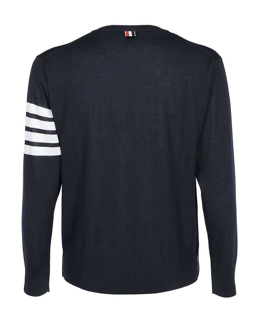 Thom Browne Blue 4-Bar Wool Jumper for men