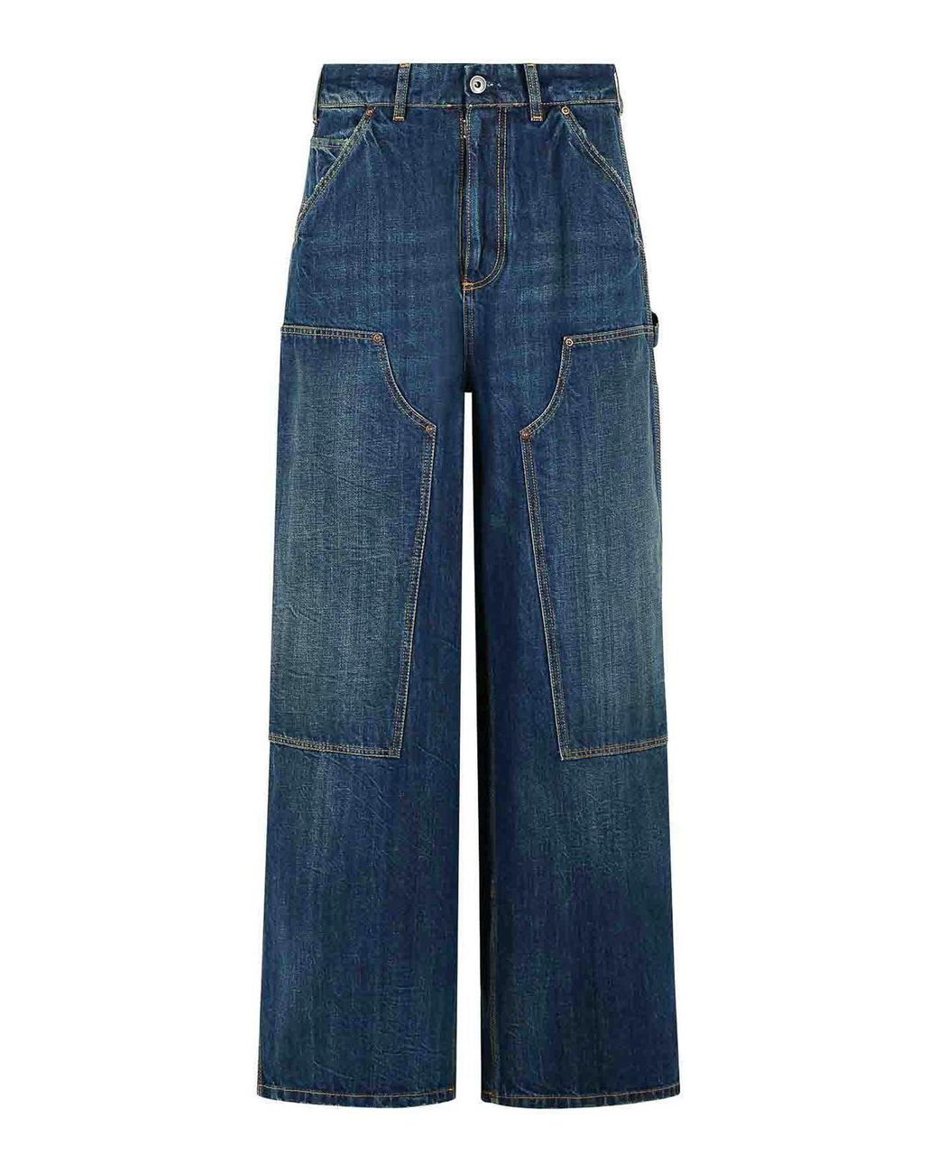 Maison Margiela Blue Carpenter Cotton Jeans