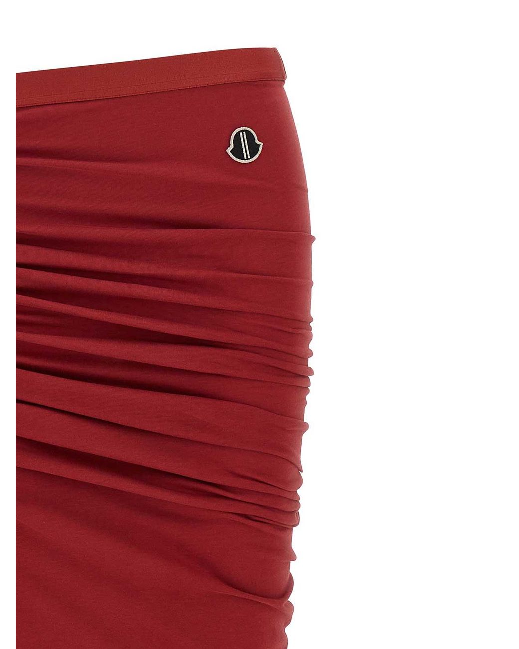 Rick Owens Red Skirt Moncler