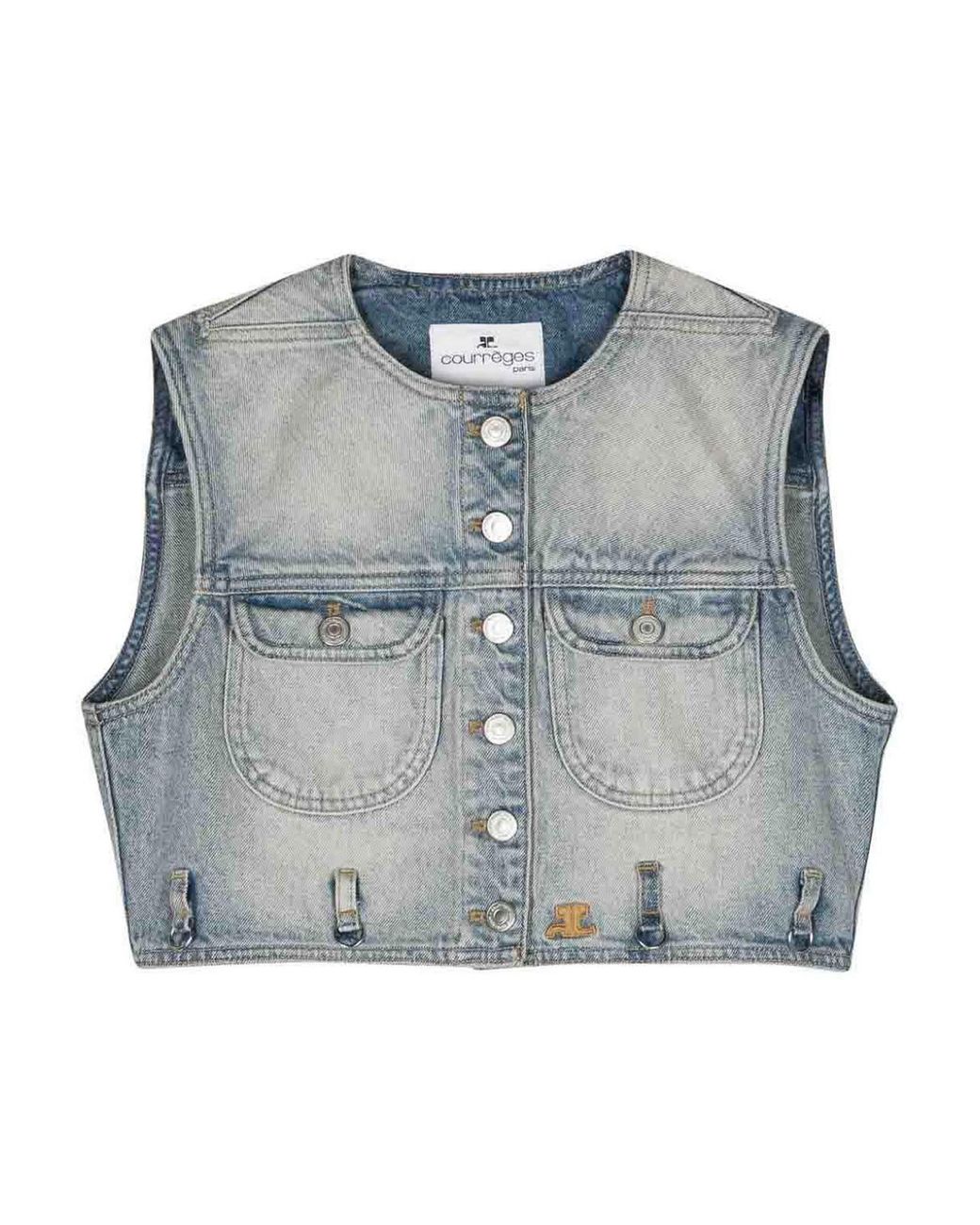 Courreges Blue Gilet