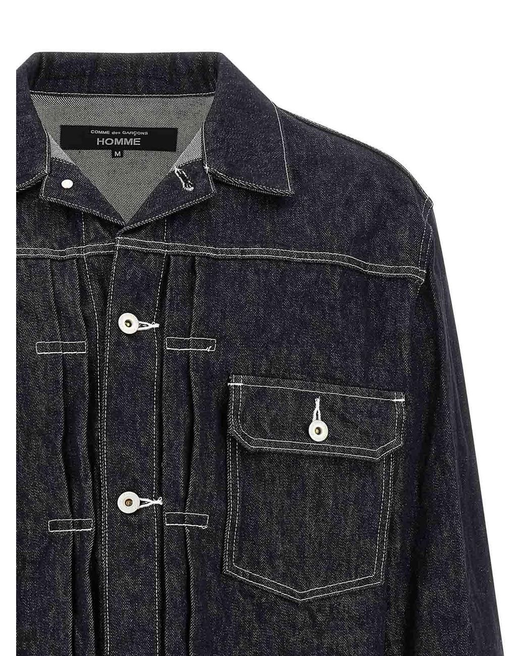 Comme Des Garcons Hommes Plus Black Pleated Detail Jacket for men