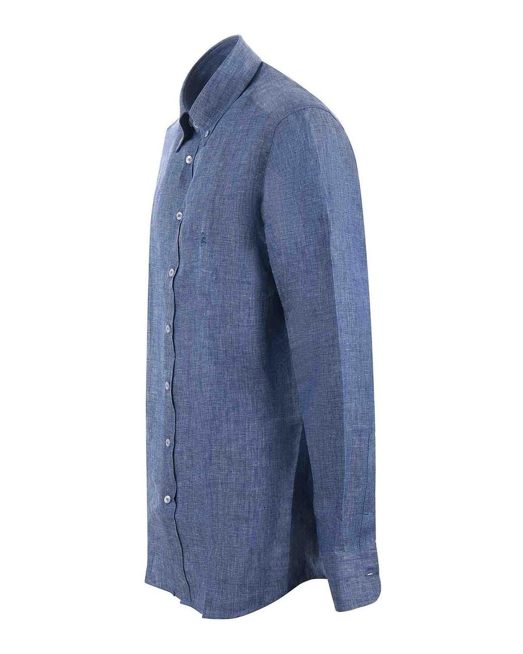 Etro Blue Linen Shirt for men