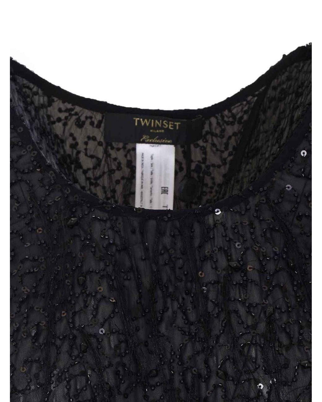 Top Twinset de color Black
