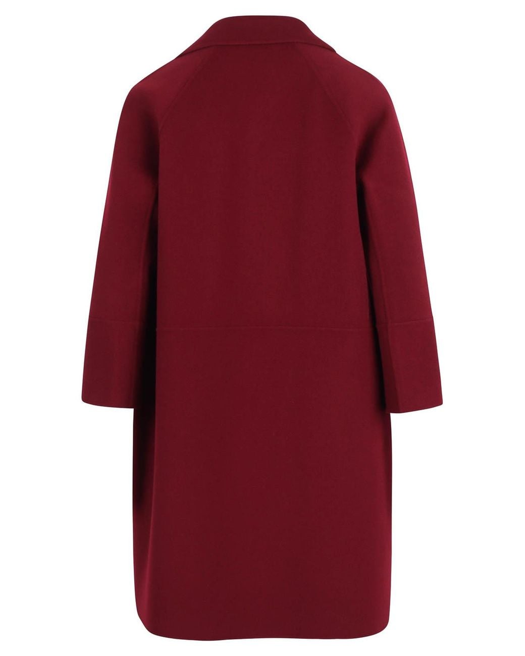 Max Mara Red Arona Double Wool Short Coat