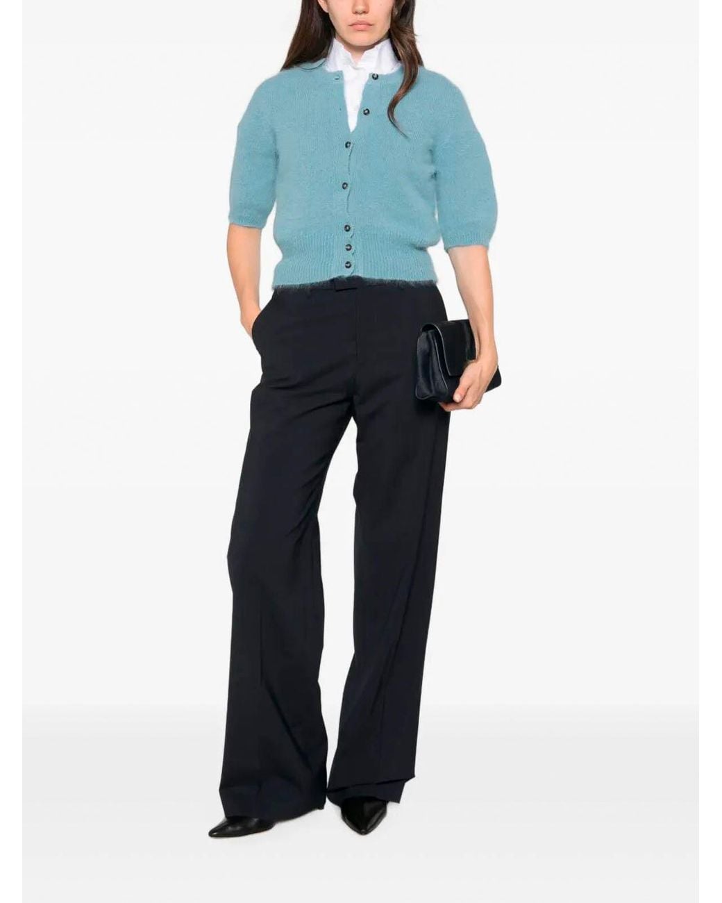 Berwich Blue Palazzo Pants