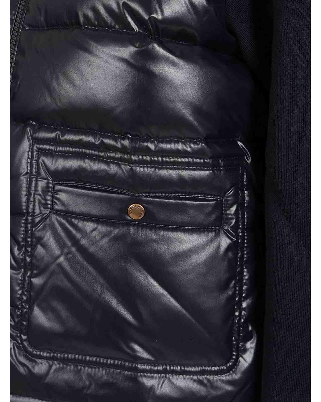 Moncler Black Zip-Up Sweatshirt