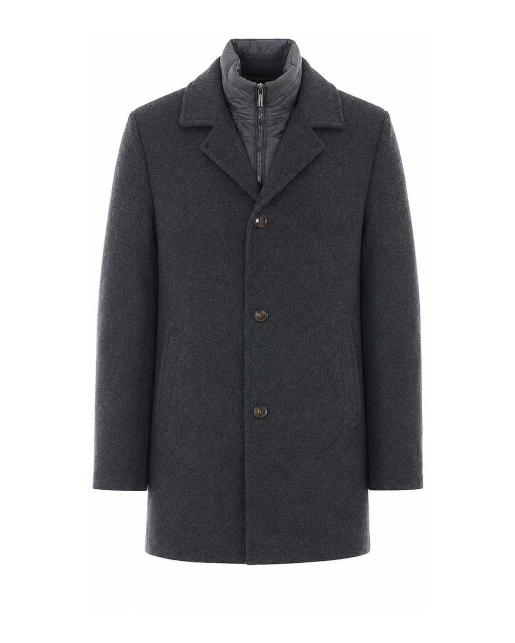 Moorer Blue Light Monferrato Padded Coat for men