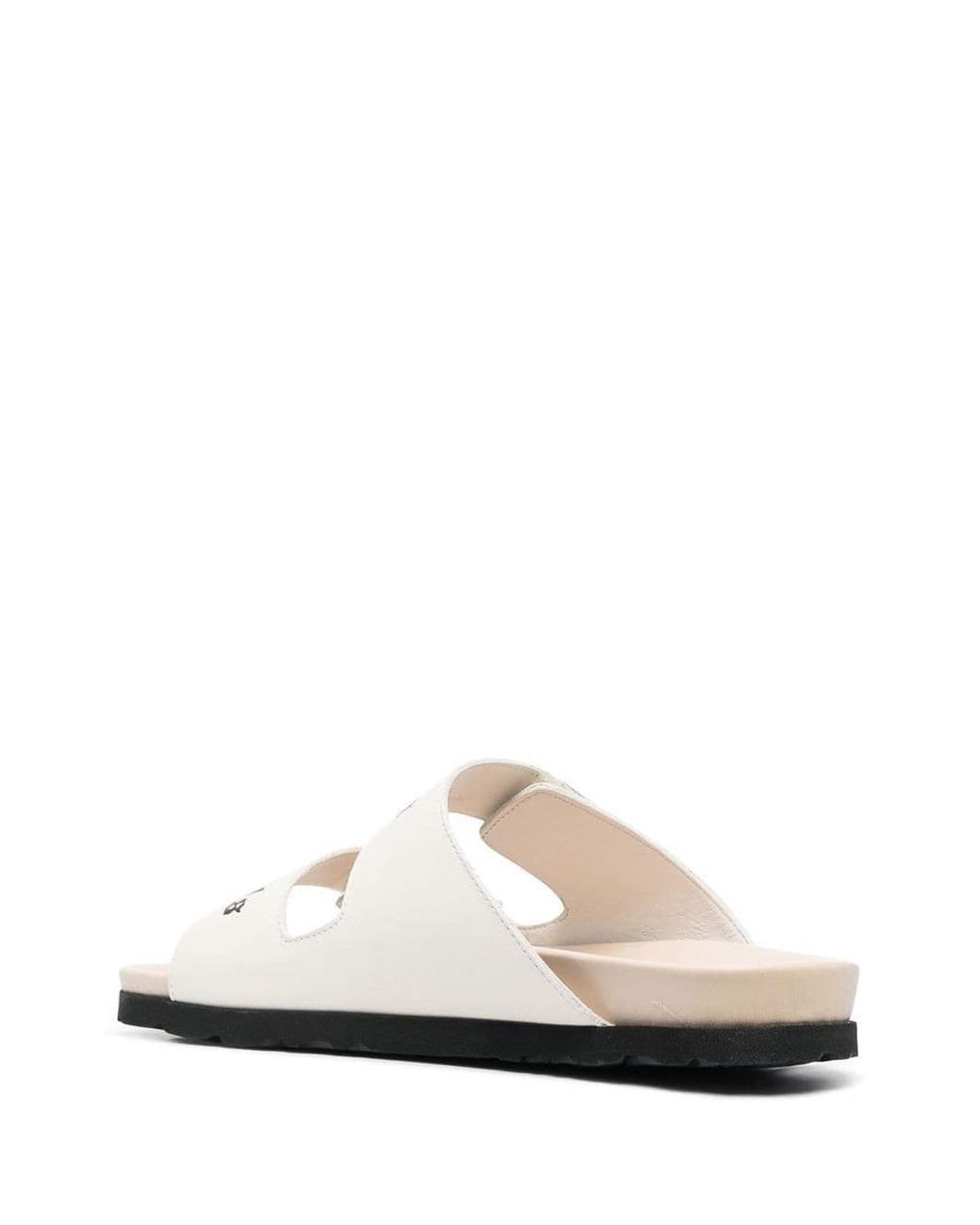 Palm Angels White Logo Sandals for men