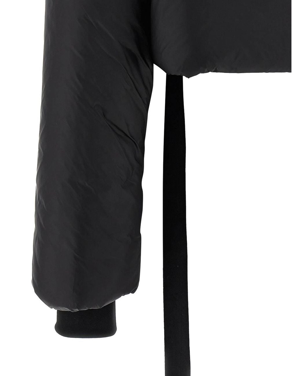 Rick Owens Black Convertible Down Jacket