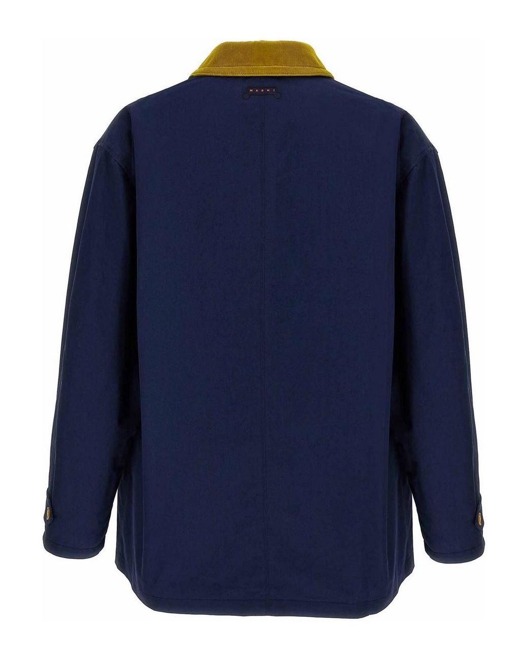 Marni Blue Cotton Gabardine Parka for men