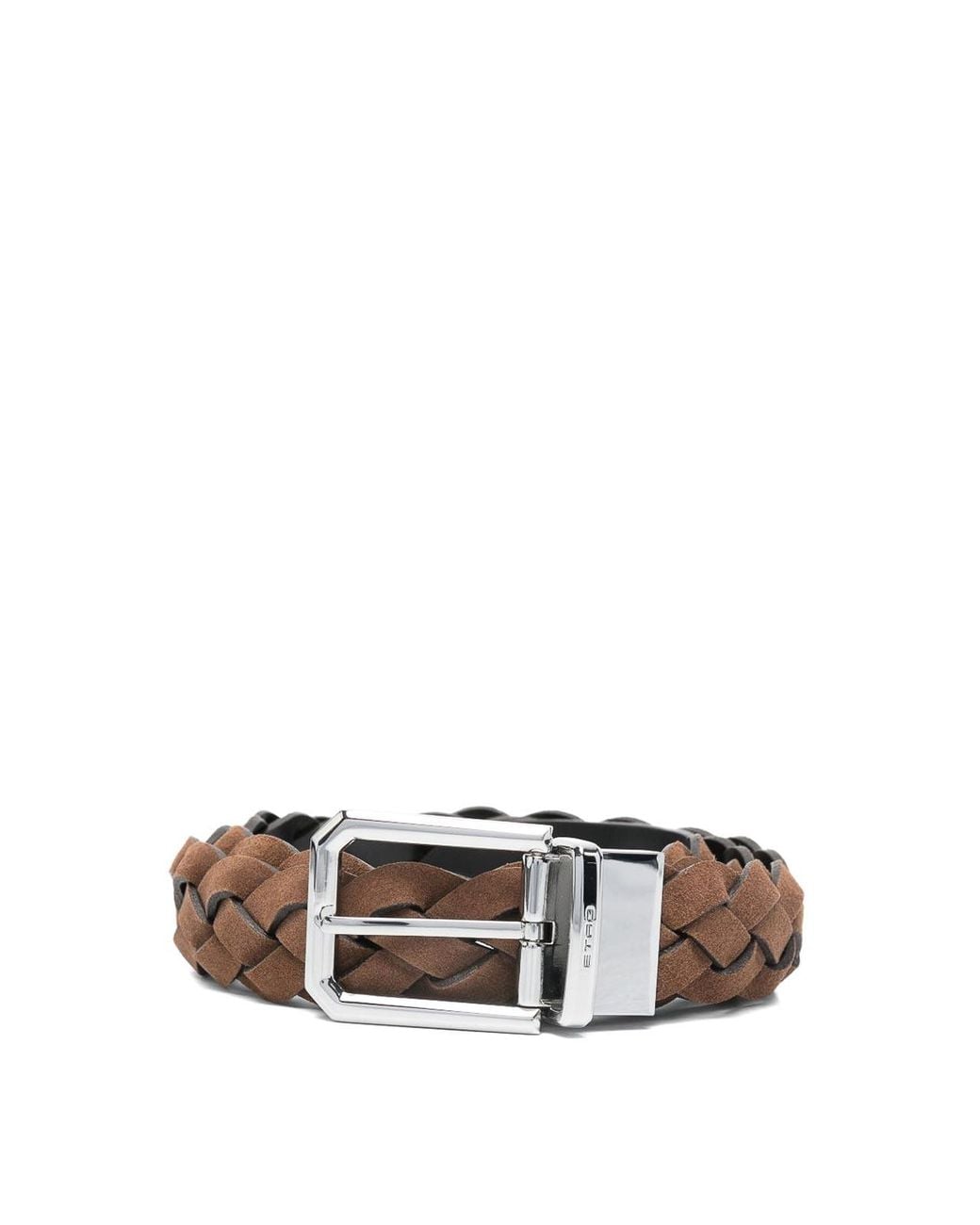 Etro White Woven Belt for men