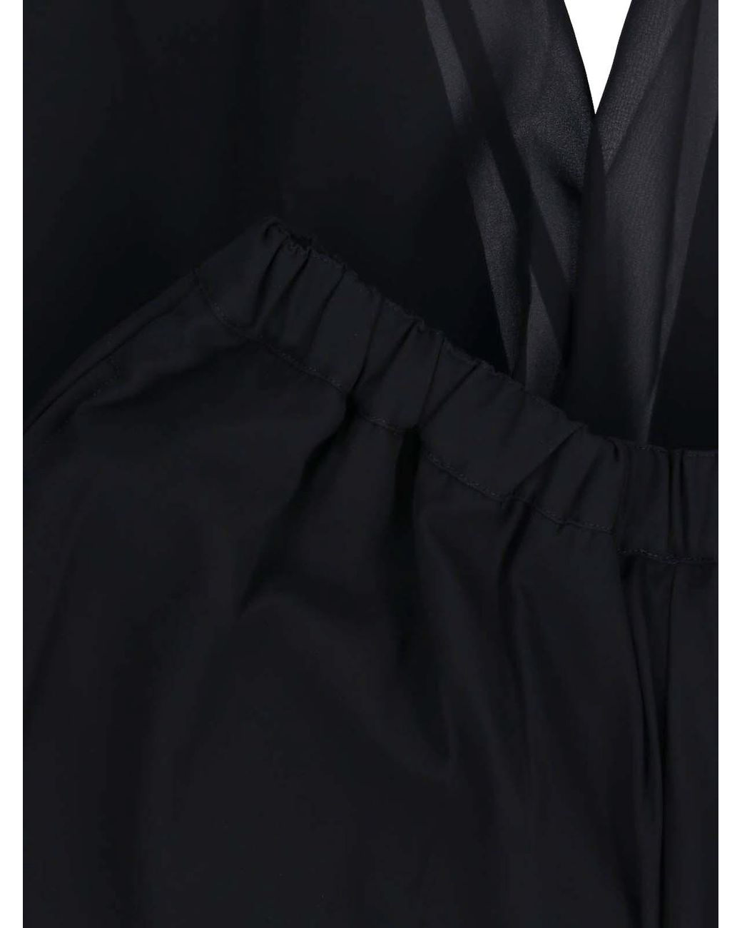 Comme des Garçons Black Layered Wool Skirt