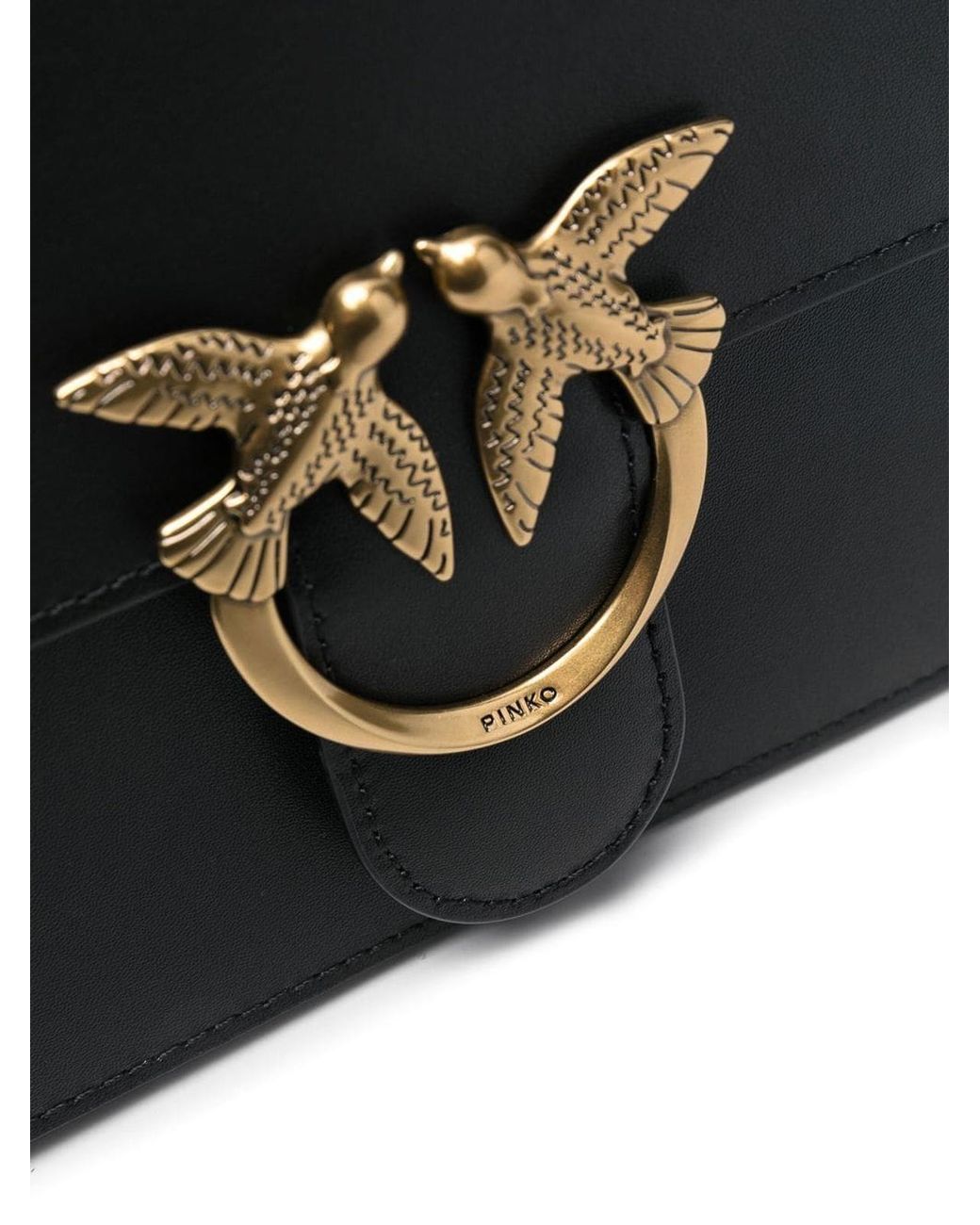 Pinko Black Love One Tote Bag