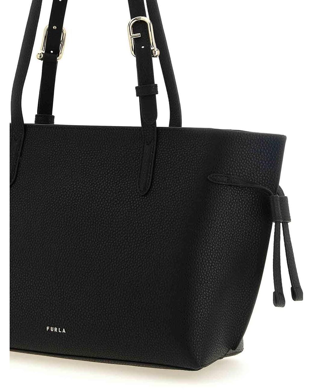 Furla Black Ava M' Shopping Bag