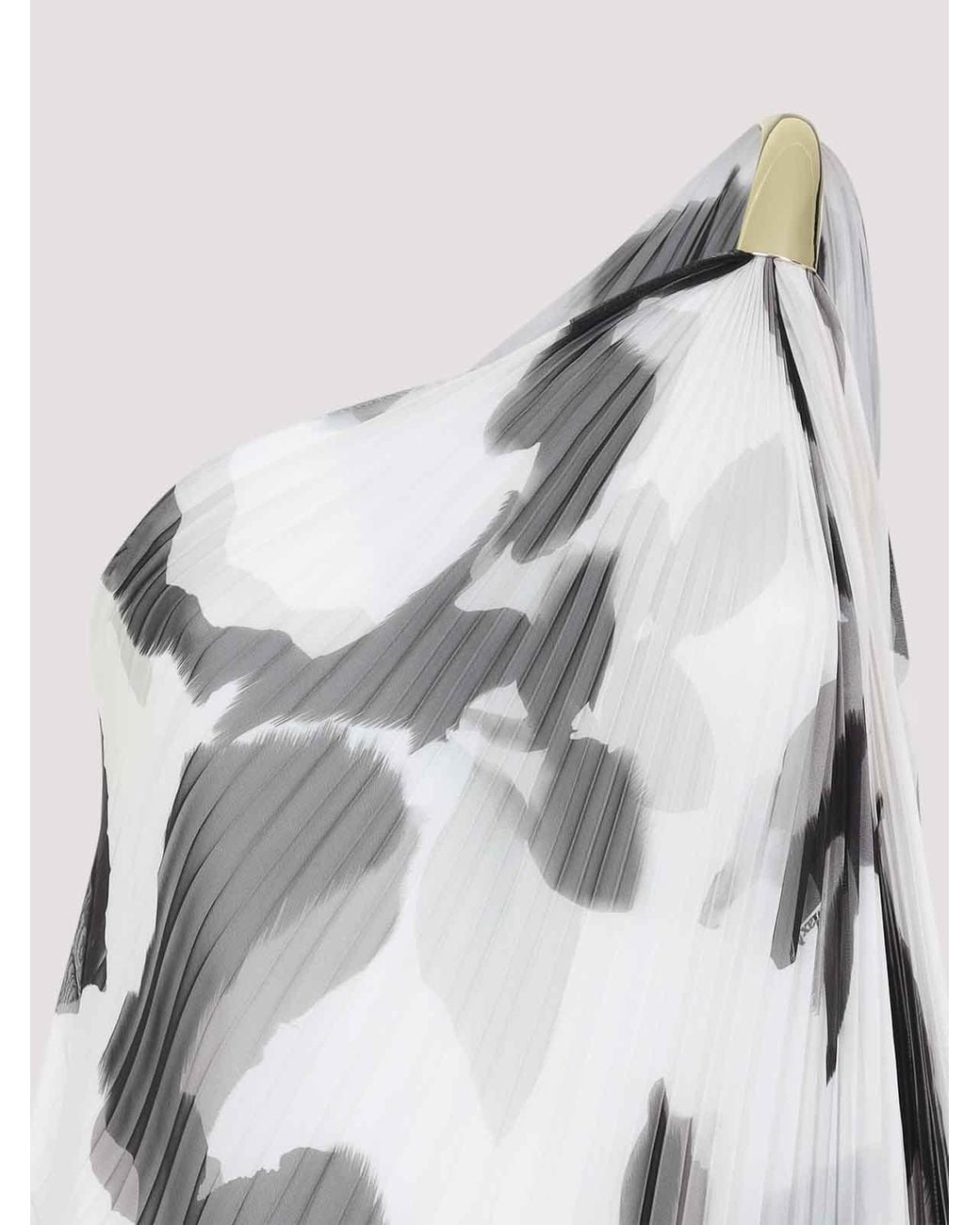 Max Mara White Fuggito Long Dress