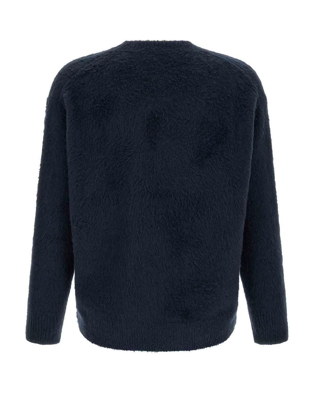 Roberto Collina Blue Gauze Sweater for men