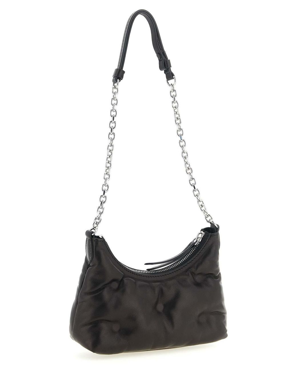 Maison Margiela Black Glam Slam Hobo Micro' Shoulder Bag