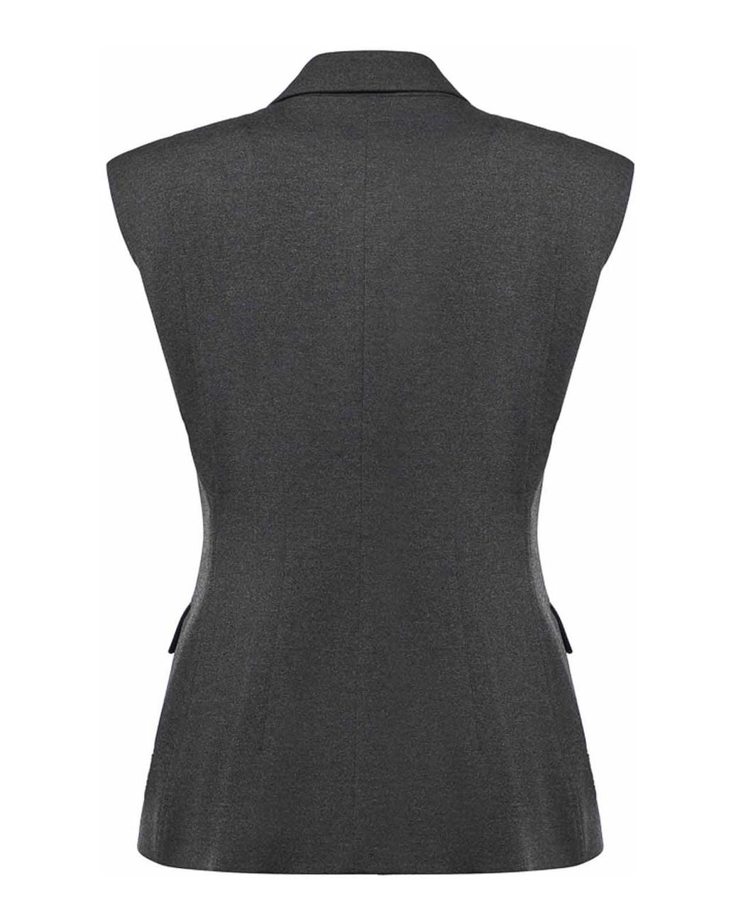 Pinko Black Single-Breasted Vest Jacket