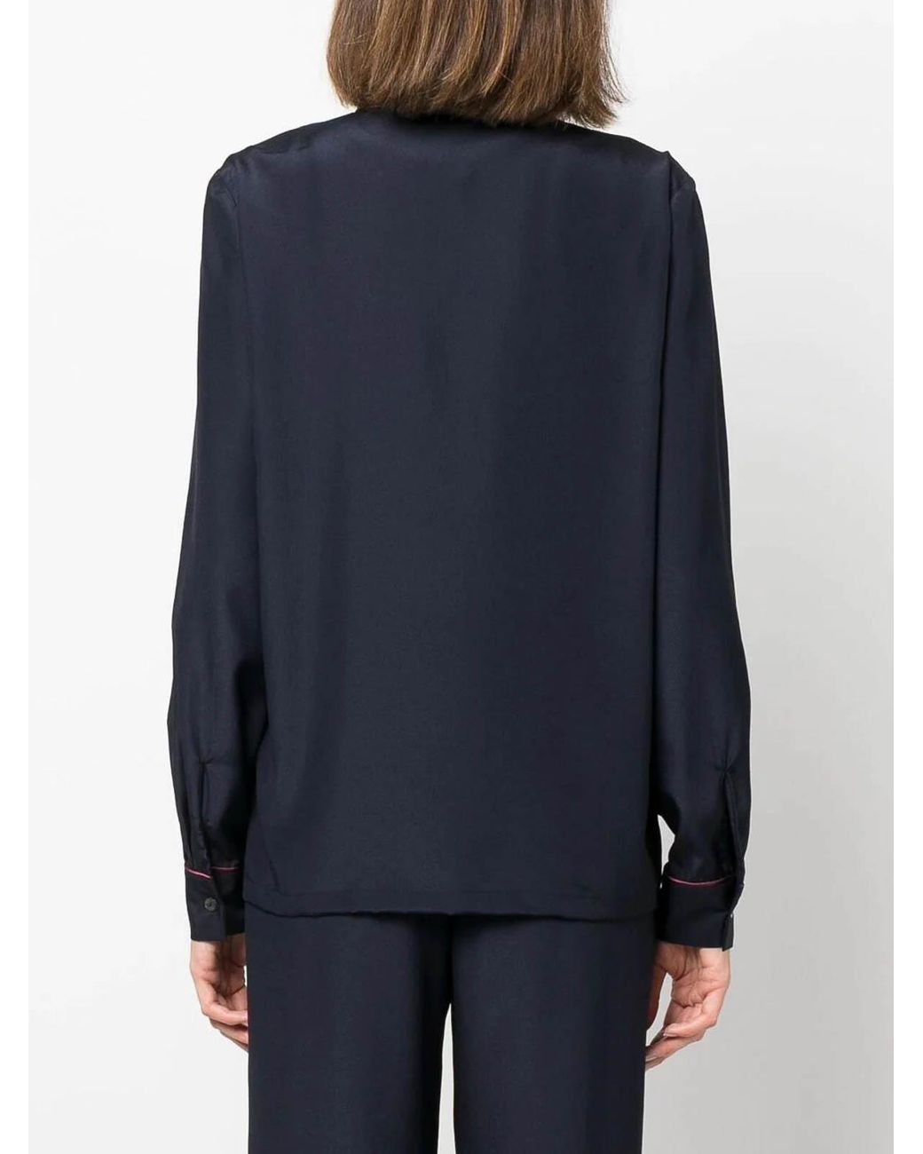 P.A.R.O.S.H. Blue Etail Button-Up Shirt